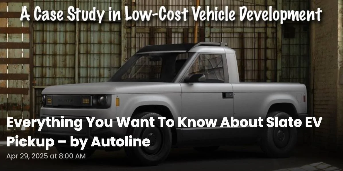 Ford Maverick EV Pickup SLATE Truck revealed as modular SUV & Pickup. Priced under $20K after incentive slateautoline-jpg-jpg